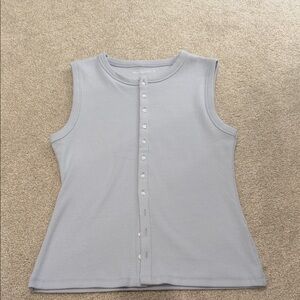 Abercrombie & Fitch Light blue Sleeveless Blouse